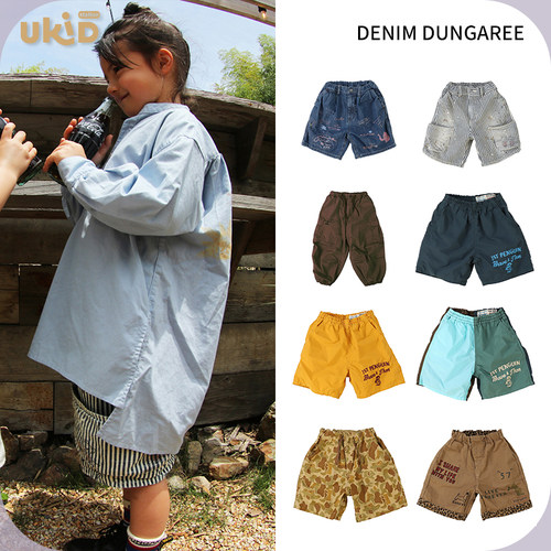 现货 DENIM DUNGAREE 2026ss 春夏新款儿童装休闲裤短裤