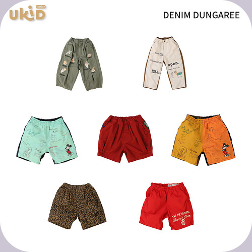 现货 DENIM DUNGAREE 2025ss 春夏新款儿童装休闲裤短裤