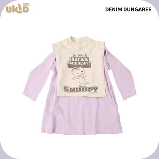 DENIM 史努比合作款 DUNGAREE 童装 连衣裙 秋冬新款 现货