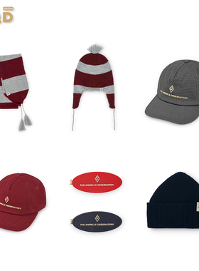 现货THE ANIMALS OBSERVATORY 25AW秋冬儿童配饰围巾帽子鸭舌帽