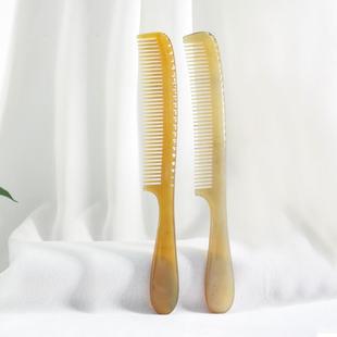 一把装牛角梳密齿直发梳化妆梳护理清洁头皮洗漱按摩头梳长约18CM