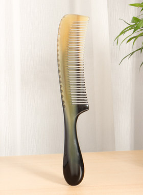 牛角梳窄齿密齿梳18CM