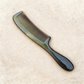 天然牛角梳密齿护理清洁头皮洗漱梳男士 宝宝儿童少发专用牛角梳子