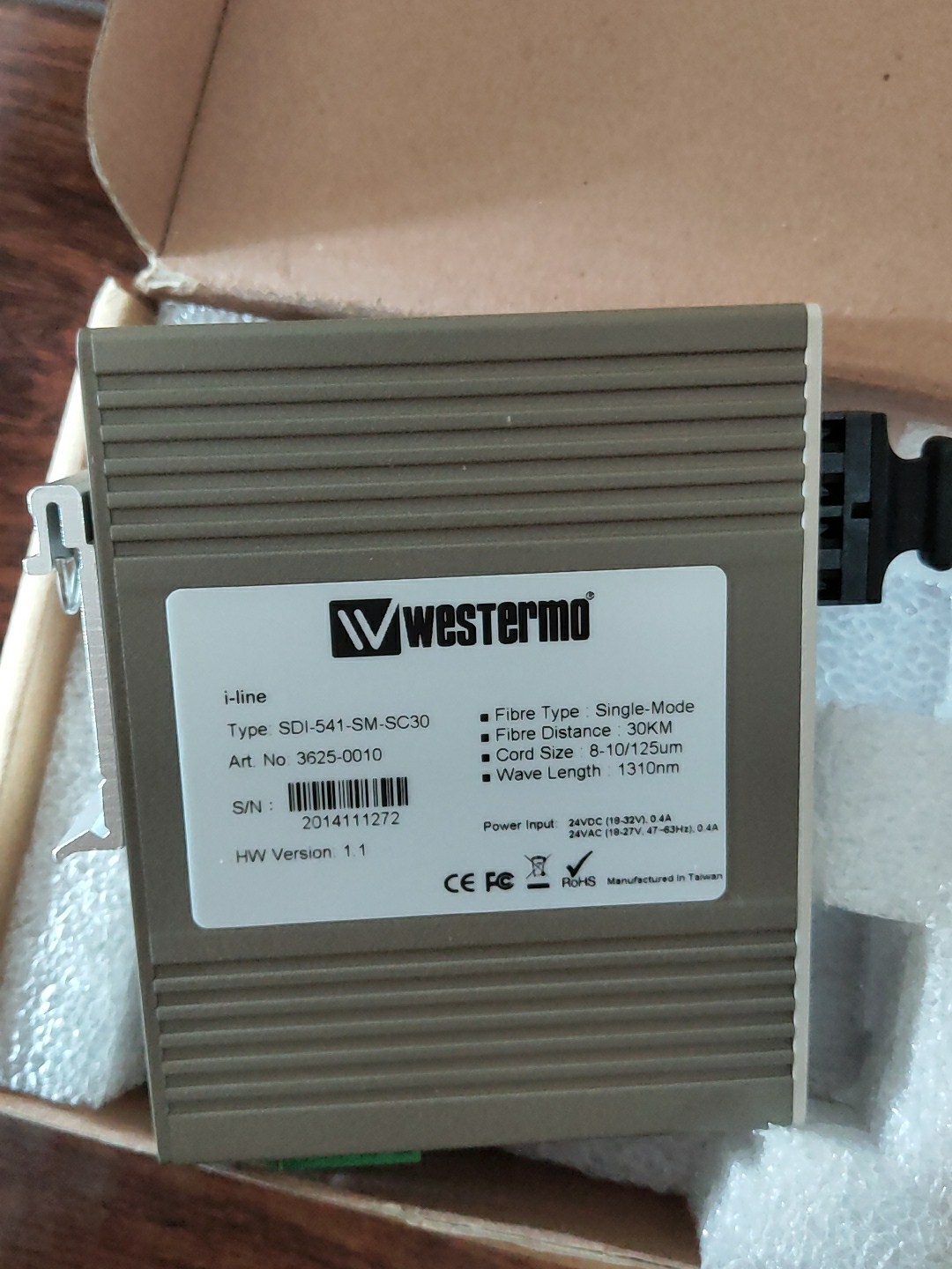 WESTERMO威斯特摩SDI-541-SM-SC30以太网交换机3625-0010议价出