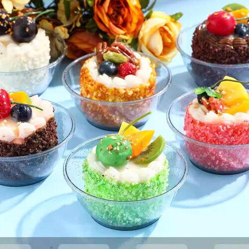硬塑料金粉小碗试吃酱料骨碟