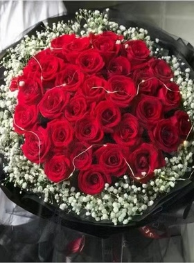 南京市鲜花店专人送货生日红玫瑰束1玄武鼓楼秦淮下关浦口区