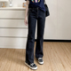 女装 200斤阔腿牛仔裤 2024新款 胖mm显瘦休闲裤 潮 夏装 COCO微胖大码