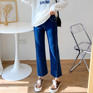 胖mm百搭显瘦宽松遮肉休闲裤 COCO大码 微喇牛仔裤 2025春秋新款 女装