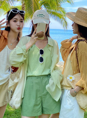 【海边旅游防晒衫】薄款宽松舒适