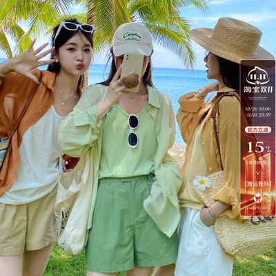 【海边旅游防晒衫】薄款宽松舒适