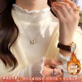 女装 内搭T恤2025秋冬季 新款 白色半高领木耳边打底衫 爆款 好看上衣