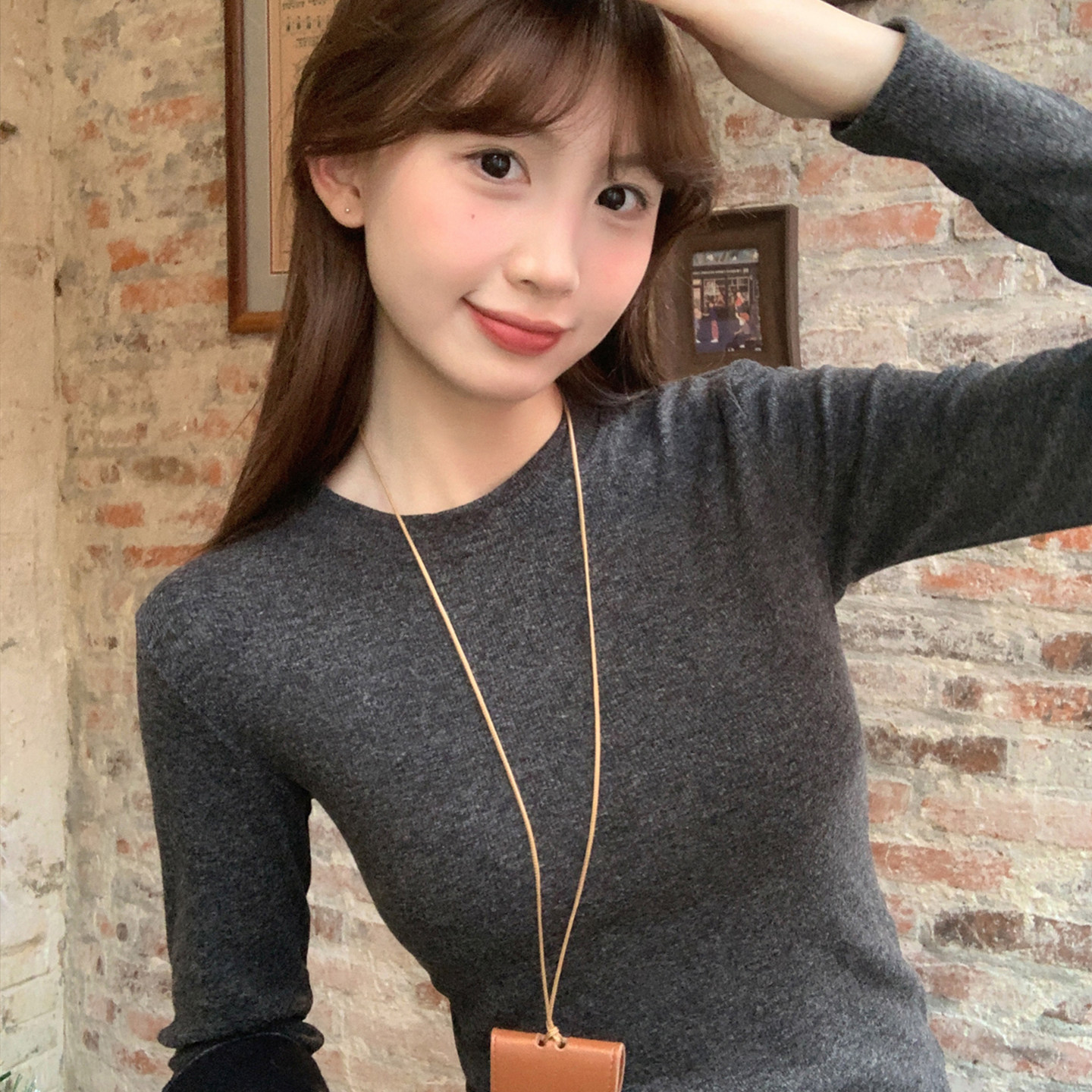 龙妹家灰色加绒打底衫女保暖内搭2025冬新款T恤磨毛加厚长袖上衣,女装/女士精品,T恤,淘宝优惠券,粉丝福利购,淘宝优惠卷