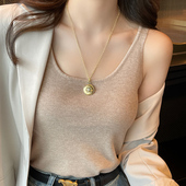 打底吊带女装 内搭高级感2026春夏新款 宽松针织小背心外穿白色上衣