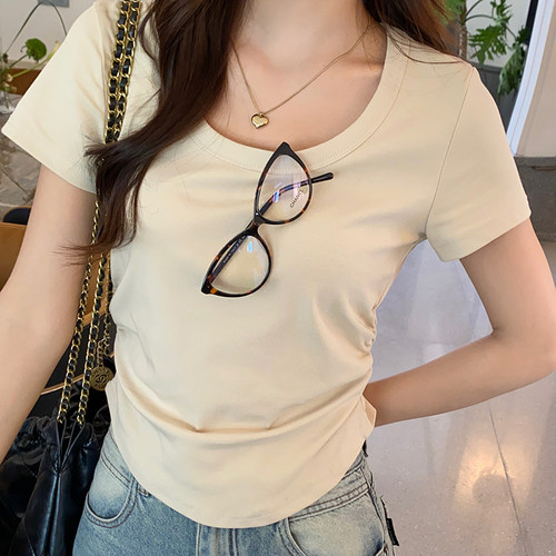 【赠运费险】纯色简约短袖女
