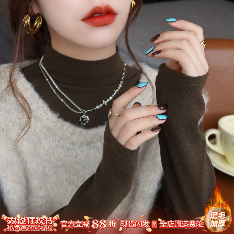 【赠运费险】纯色百搭打底衫女