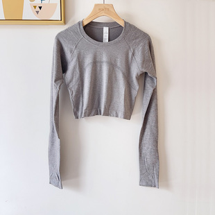 Swifty2.0超短长袖 女士运动短款长袖T恤速干透气排汗瑜伽服上衣