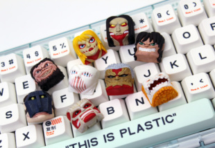 KIWI个性键帽进击的巨人九大巨人创意树脂键帽可爱键盘女友礼物