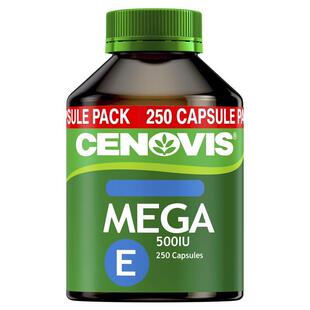洲直邮 Cenovis Mega E 天然维生素E 250粒 美容去斑保护心脏