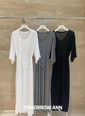 TOMORROW ANN新款 很仙的白色长款连衣裙