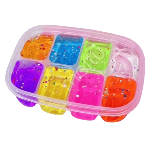 八格网红趣味简变大多彩水晶泥