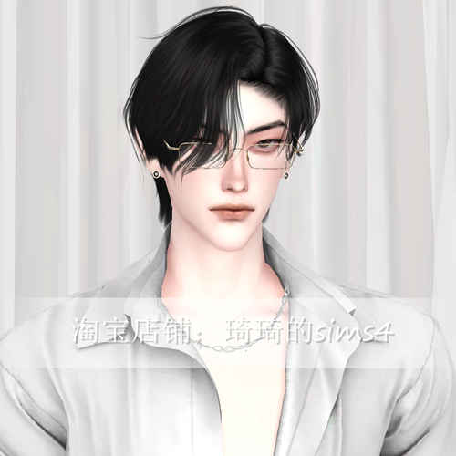琦琦原创 模拟人生4人物mod|男359| 含8套服装发型sims4捏脸游戏