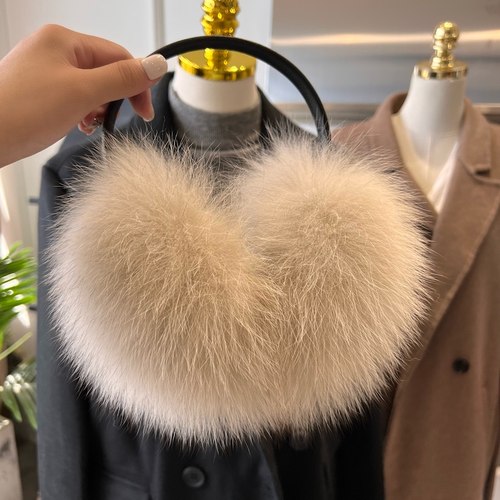 赛雅娜狐狸毛大耳捂皮草耳捂