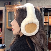 可爱兔毛耳罩女冬季 东北护耳保暖耳套防冻真毛耳暖耳包可折叠耳捂