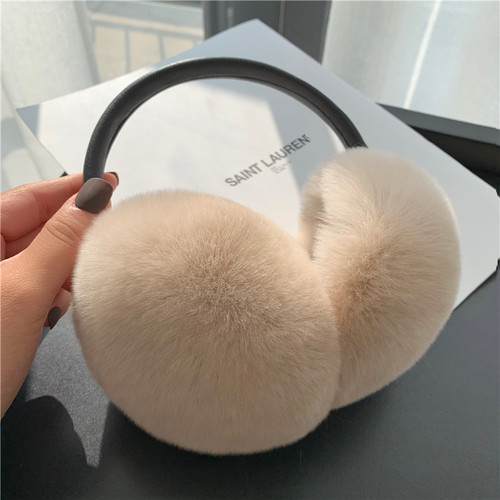 简约獭兔毛韩国ins风可伸缩耳套