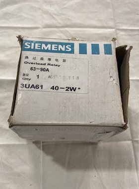 【议价】西门子热过载继电器3UA61 40-2W63-90A