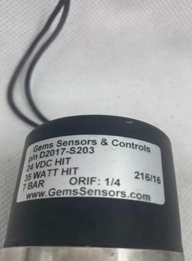【议价】GEMS SENSORS & CONTROLS电磁阀型号D