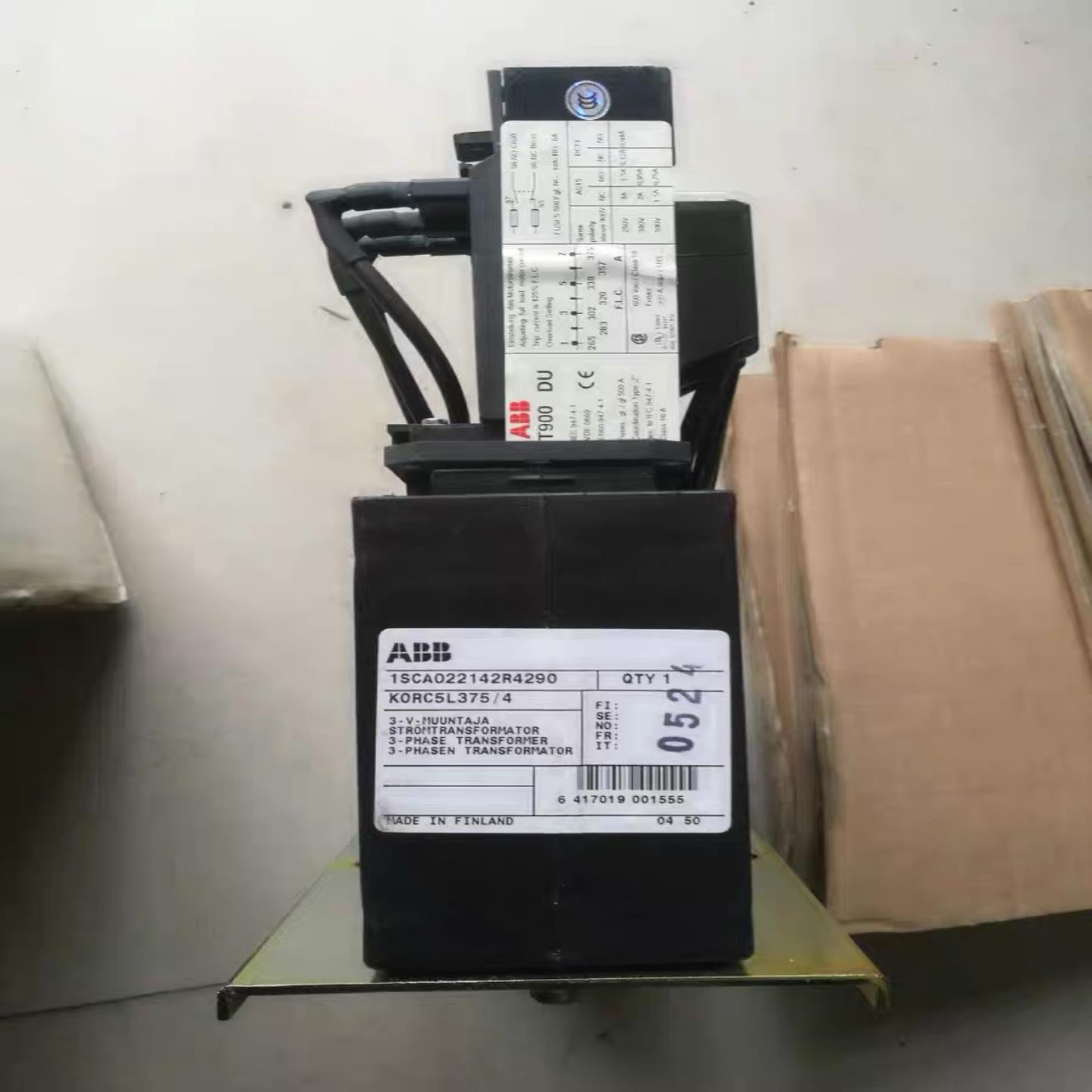 【议价】进口ABB 过载继电器互感器 T900DU500 T900DU-375