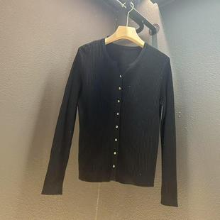 针织衫 长袖 女 衣长58CM 140斤 2025年新款 80斤 气质修身