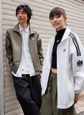 阿迪达斯adidas春秋新款运动休闲透气立领夹克外套JI7533 JM2716