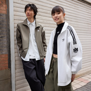 阿迪达斯adidas春秋新款运动休闲透气立领夹克外套JI7533 JM2716