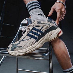 男女adidas阿迪达斯三叶草 CL网面透气贴合老爹鞋 闪回鞋 RESPONSE