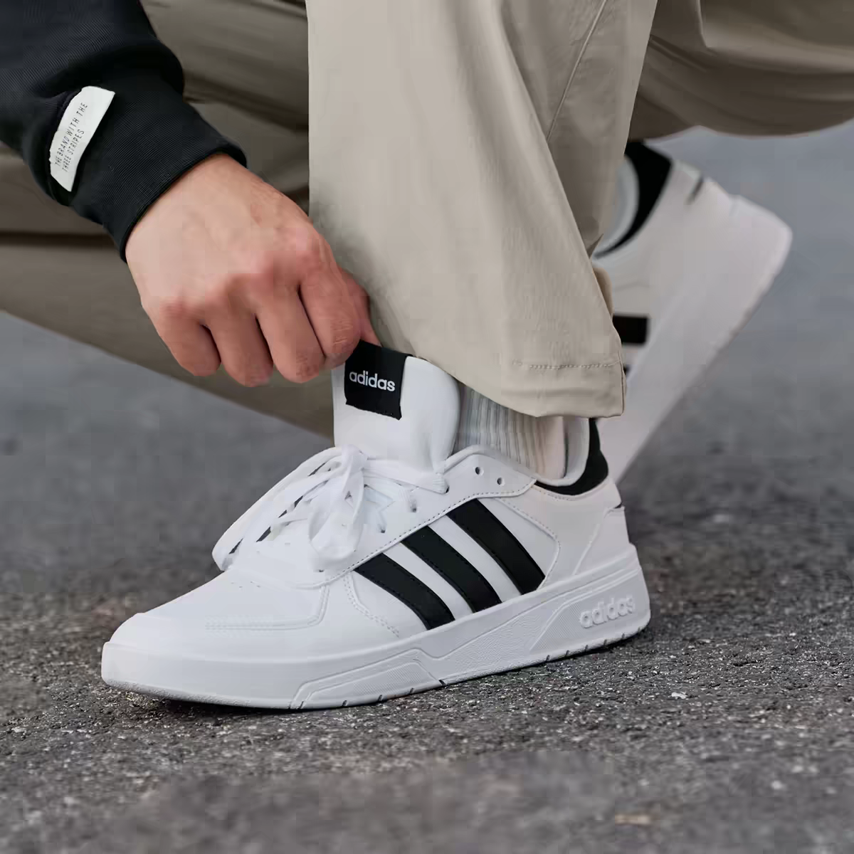 Adidas/阿迪达斯正品COURTBEAT男女款篮球板鞋运动鞋JS3010