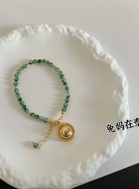 兔妈在泰国 吸钱星手链 配饰 玛瑙玉髓串珠手串女 吸米星挂链手势