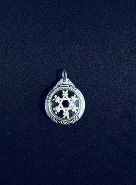 兔妈 泰国佛牌 会版 幸运星之眼-达留纯银版佛饰吊坠项链正品原庙