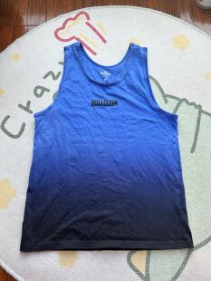美国专柜现货hollister男士全棉无袖背心