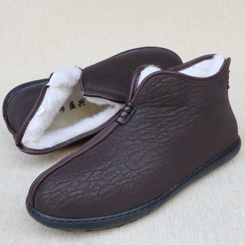 老北京布鞋男冬季款加厚保暖羊毛棉鞋中式爸爸鞋防滑僧人鞋豆豆鞋,流行男鞋,高帮鞋,淘宝优惠券,粉丝福利购,淘宝优惠卷