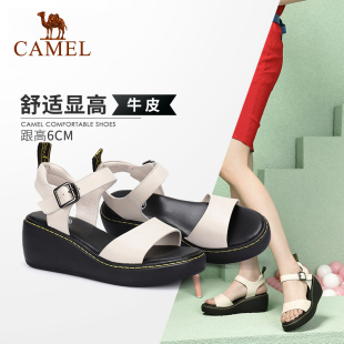 非卖品 柔软舒适坡跟休闲松糕底凉鞋 户外凉鞋 新款 女 2020夏季