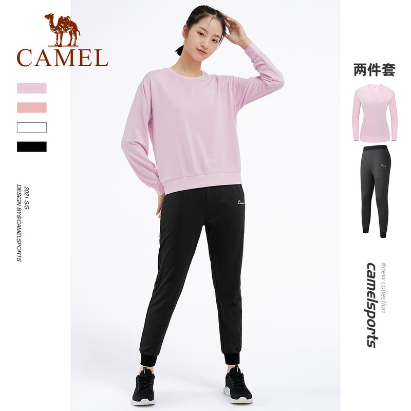 【非卖品】运动套装女2021春季情侣圆领T恤休闲修身跑步健身衣服