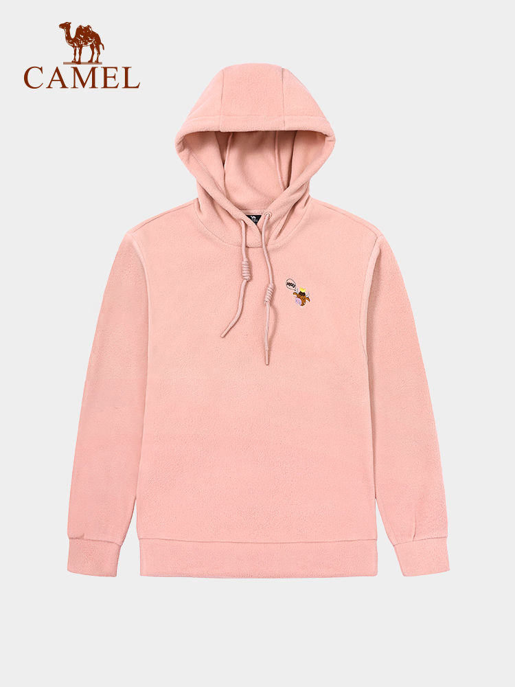 骆驼户外套头女款秋季抗寒连帽