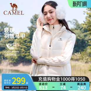 立领防泼水内搭保暖背心外套男 2026新款 骆驼男装 羽绒服马甲男冬季