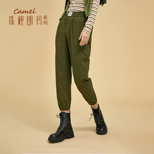 【非卖品】工装裤女秋冬高腰显瘦修身炸街束脚帅气黑色配马丁靴的