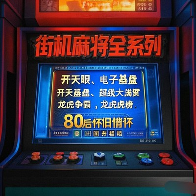 怀旧街机麻将游戏盒子FC500合1