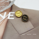 扣装 新款 饰小扣子 扣西装 袖 高端精致圆形字母LUCK金属纽扣时尚 衬衫