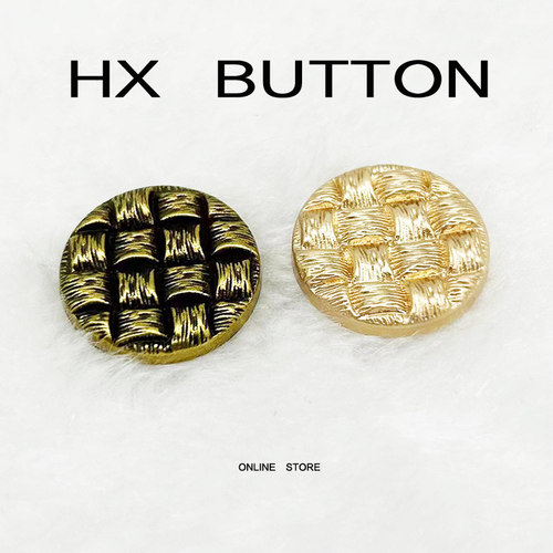 编织时尚简约纽扣金属扣子布客