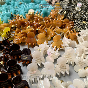 (金标小胖夹--很迷你)时尚果冻色刘海夹迷你小抓夹侧边夹子发饰