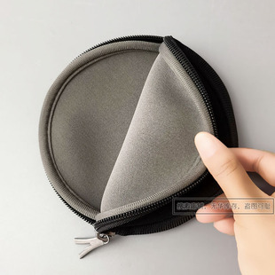 柔软数码 质量好 小圆饼 电子收纳包海绵防震便携耳机包 软软
